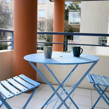 My Cozy Flat - Cote Jardin - Parking - Terrasse 公寓 圖盧茲