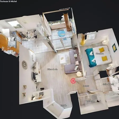 My Cozy Flat - Cote Jardin - Parking - Terrasse 圖盧茲