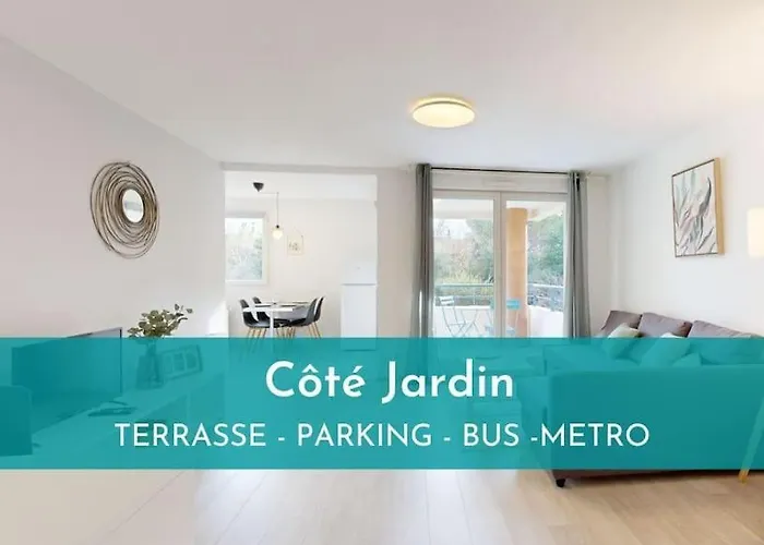 My Cozy Flat - Cote Jardin - Parking - Terrasse Apartman *